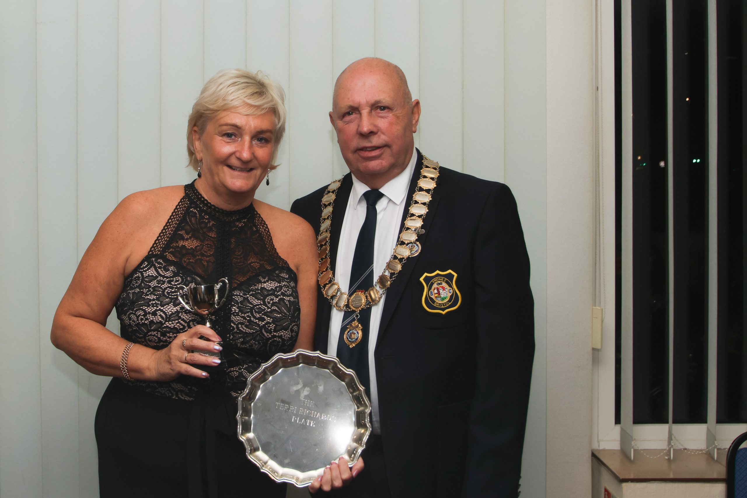 Presentation to Terri Richards Plate Winner 2023 Jackie Nethercott