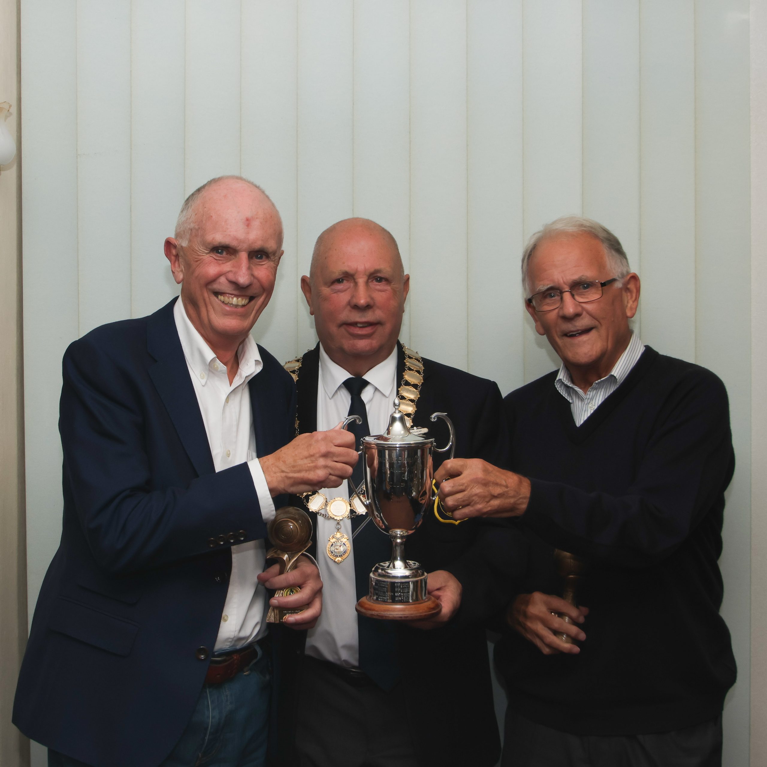 Presentation to Mens Club Pairs Winners 2023 Ger Smith and Robbie Wellington