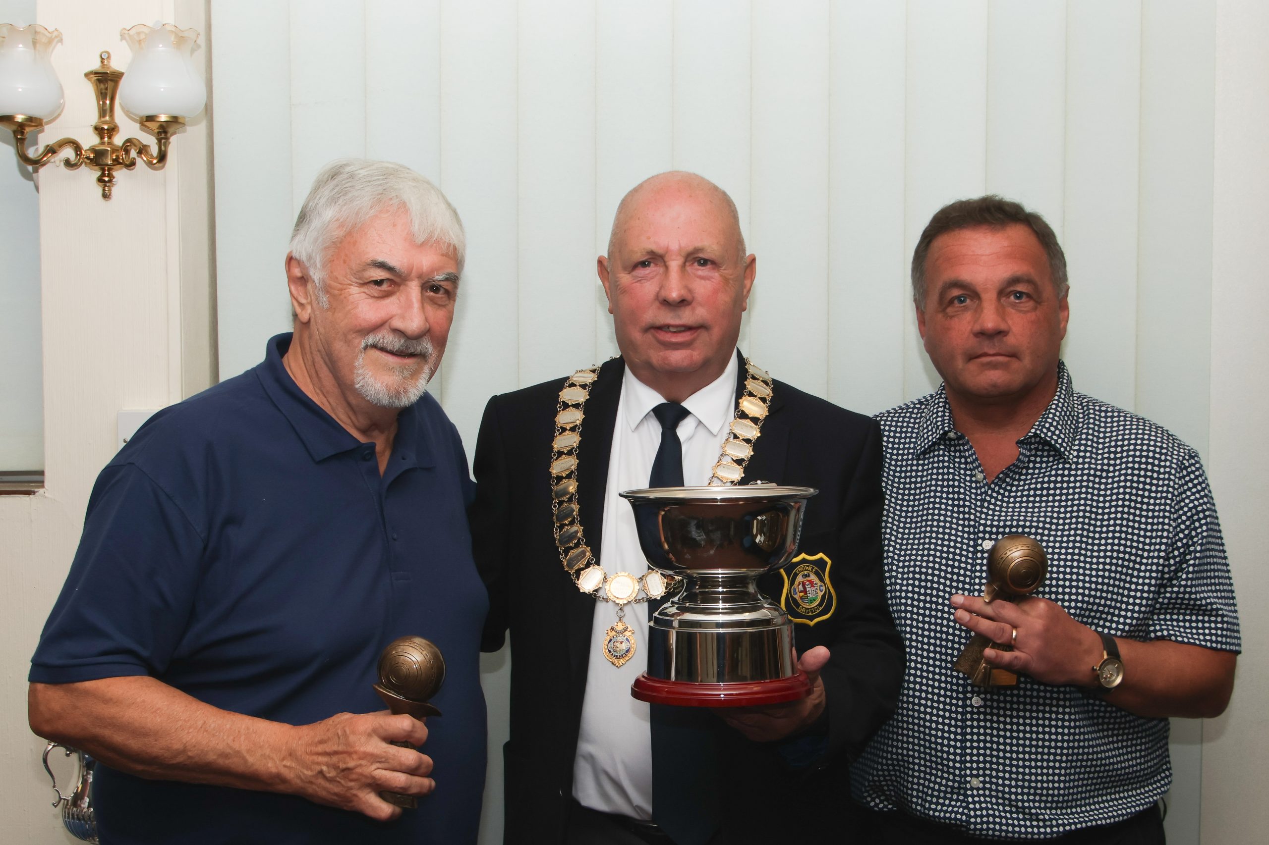 Presentation to Don White Aussie Pairs Winners 2023 Mike Hahner and Paul Hughes